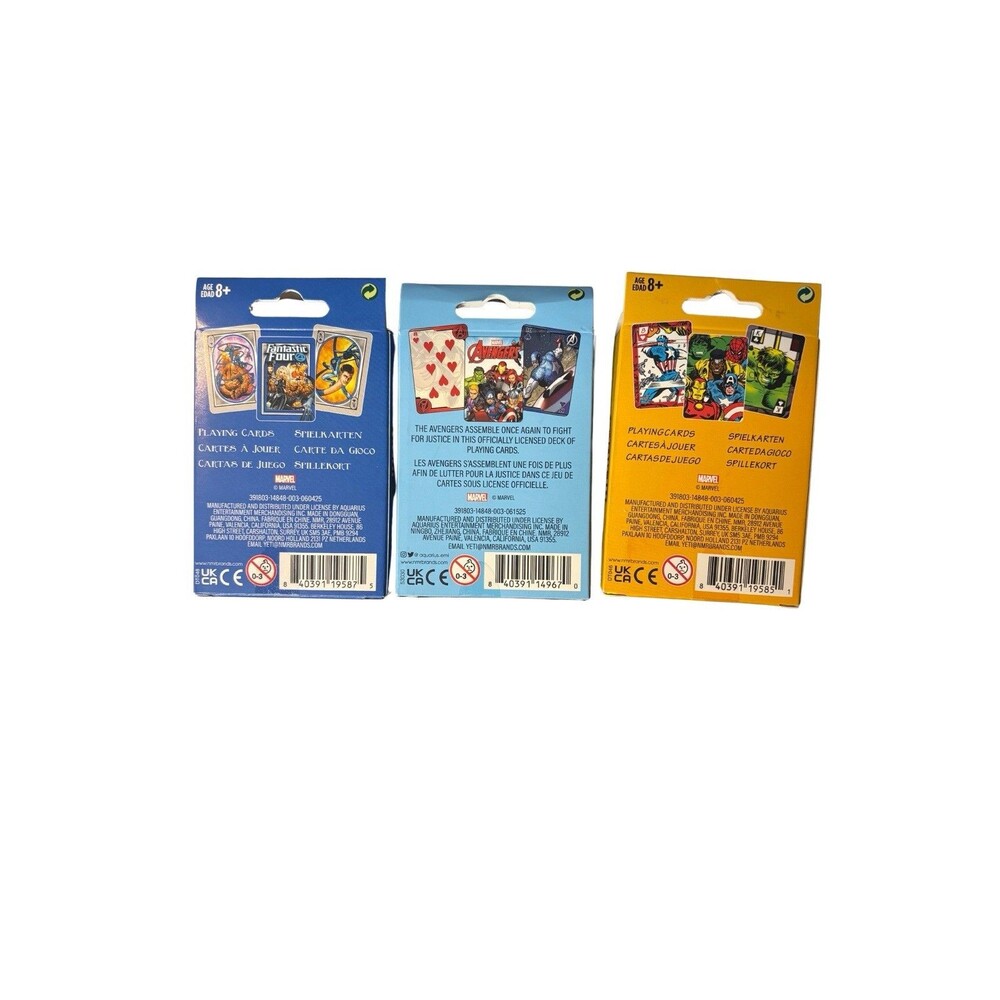 Marvel Playing Cards: Marvel Comics Marvel Avengers Marvel Fantastic Four New - Picture 2 of 2